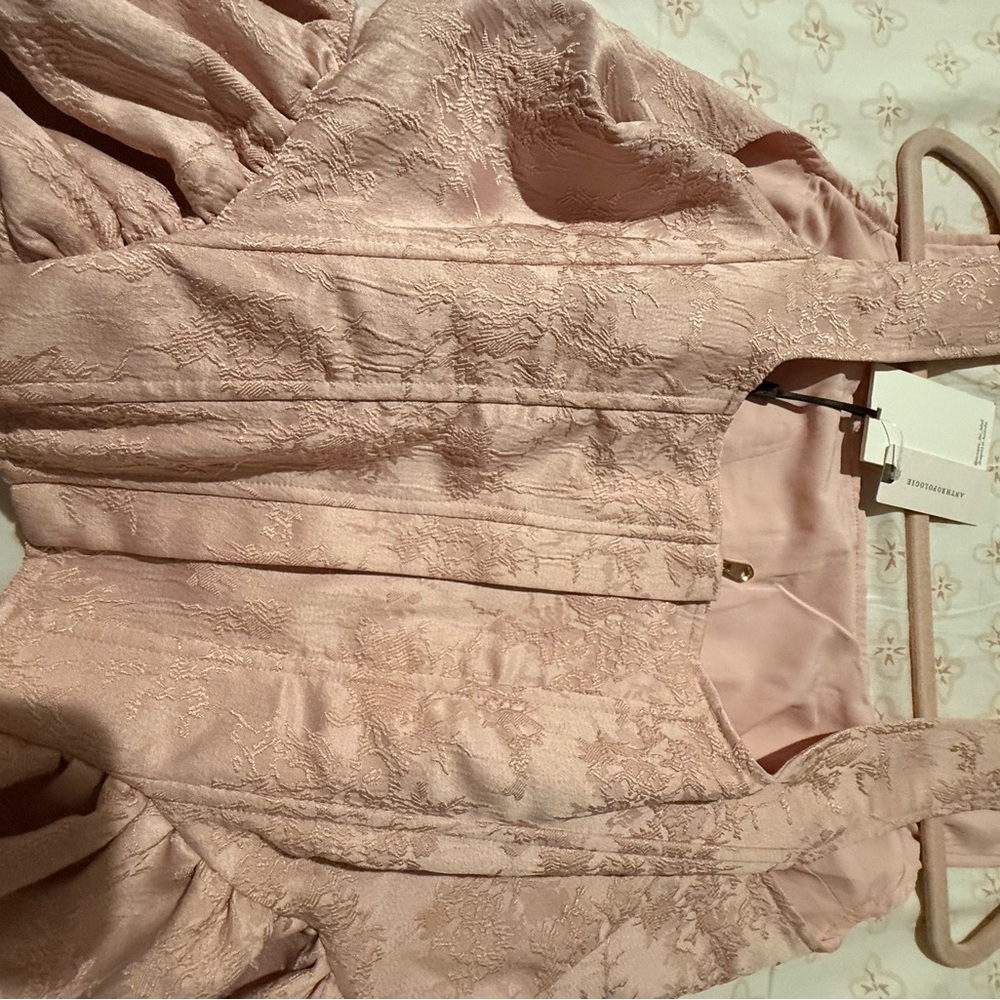 Chic Side Peplum Corset Top. Baby / light pink. New with Tags. - Picture 7 of 10